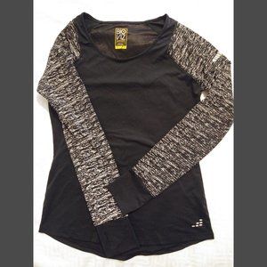 BCG Bio Viz 360 Reflective Athletic Top Sz S Black/Silver